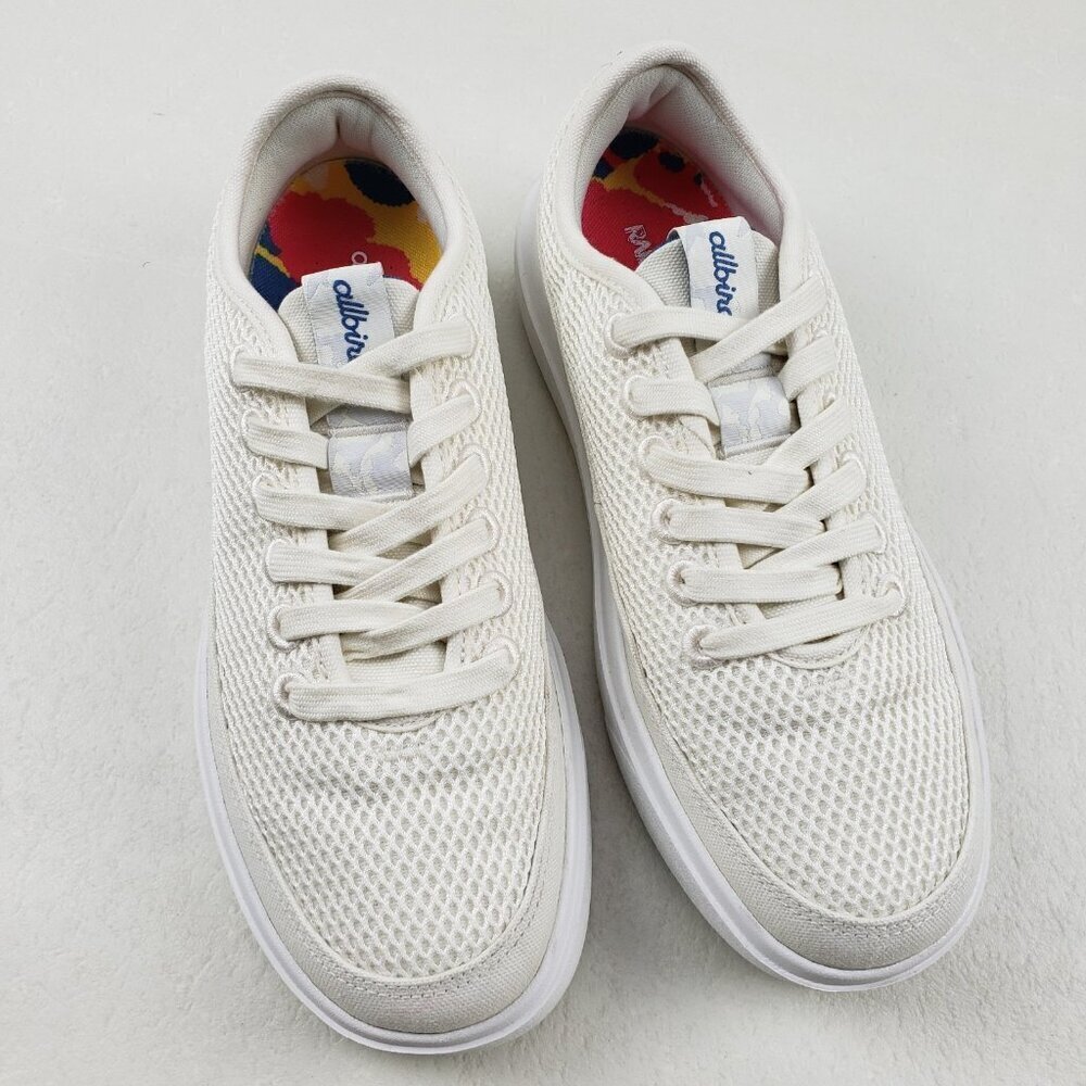 Allbirds Tree Piper Go Sneaker Womens 8 White Lace Up Comfort Casual Mesh Shoe